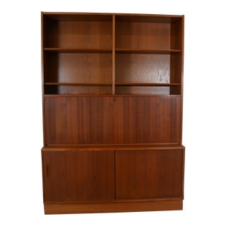 Danish Bookcase/Desk Secretary by Poul Hunevad For Sale