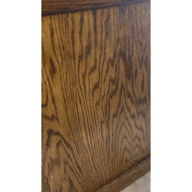2020s Handcrafted Oak Raised Panel Nightstand For Sale - Image 5 of 7