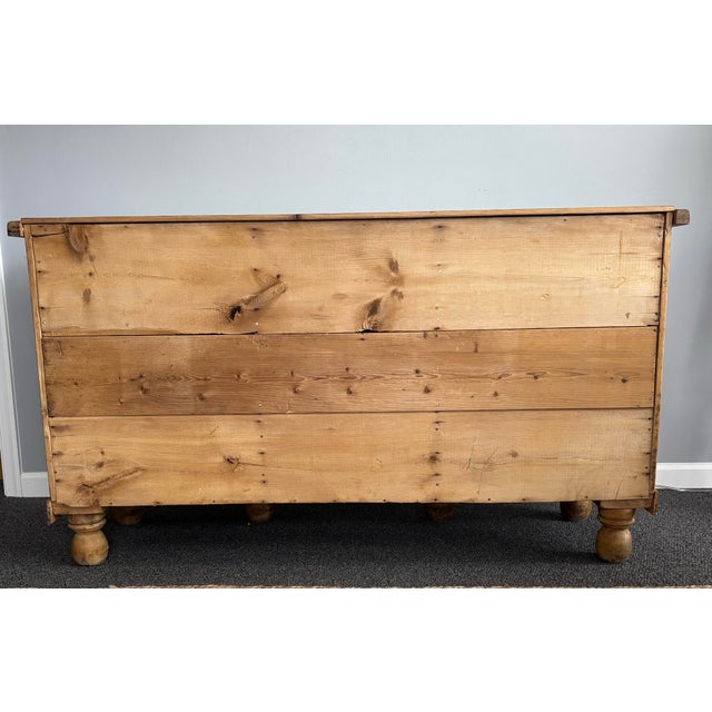 Wood 19th Century English Pine Dresser Base For Sale - Image 7 of 10