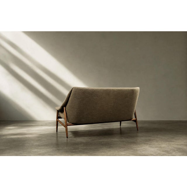 Mid-Century Modern Scandinavian Two-Seater Grace Sofa in Brown Fabric from Ikea, 1961 For Sale - Image 10 of 18