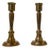 Mid-Century Scandinavian Candlesticks in Bronze by Th. P., 1970s, Set of 2 For Sale