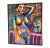 Late 20th Century Fauvist Palette Portrait of Woman Oil Painting, Framed For Sale