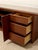 Burnt Umber Vintage Mid-Century Modern Walnut Credenza With Glass Top For Sale - Image 8 of 12