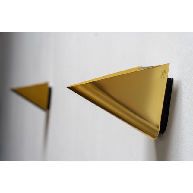 Brass Wall Sconces by Jean Perzel for Atelier Perzel, France, 1960s, Set of 2 For Sale - Image 12 of 12