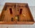 Chocolate Rare Antique Coast Guard Handmade Inlaid Travel Backgammon Set For Sale - Image 8 of 12