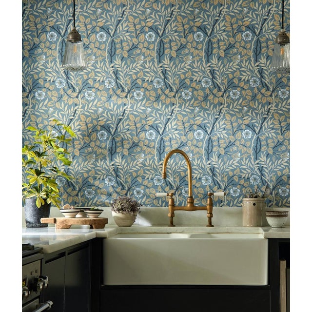 Always recognising that true beauty has its thorns J.H. Dearle designed Sweet Briar in 1912. Depicting the small rose...