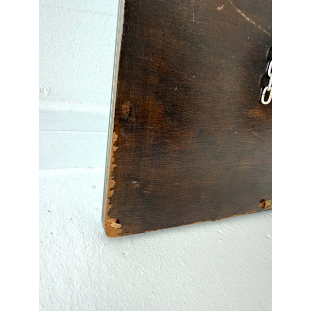 Art Deco Frameless Scalloped Wall Mirror, 1940s For Sale - Image 12 of 14