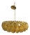Metal Poliedro Murano Glass Green Chandelier with Gold Metal from Simoeng For Sale - Image 7 of 11