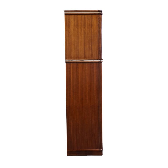 Thomasville Furniture Agenda Collection Solid Walnut MCM Mid Century Modern 40" Armoire 23411-340 For Sale - Image 11 of 14