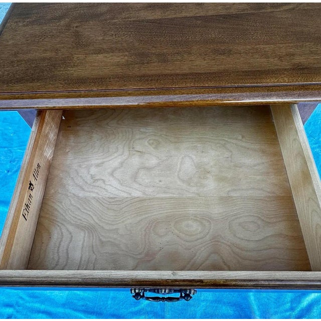 Vintage Mid 20th Century Square Maple Ethan Allen Side/End Table For Sale In Orlando - Image 6 of 9