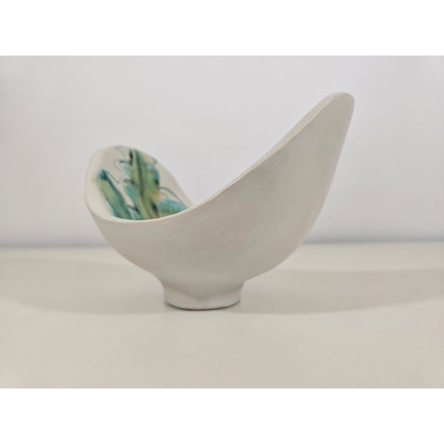 Sculptural Bowl in Glazed Ceramic by Robert Bonfil, France, 1950s For Sale - Image 6 of 10
