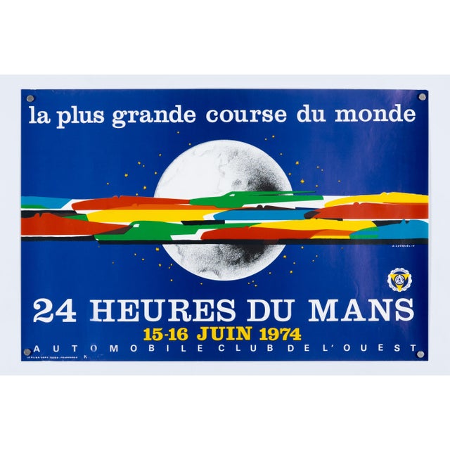 Modern 24 Hours of Le Mans 1974 Motorsport Poster by J. Jacquelin For Sale - Image 3 of 9