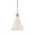 Transitional Hudson Valley Lighting Mark D. Sikes Plaster No.1 1-Light Small Pendant in Aged Brass, 10" For Sale - Image 3 of 3