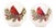 LED Cardinal Pine Globe (Set of 2) For Sale