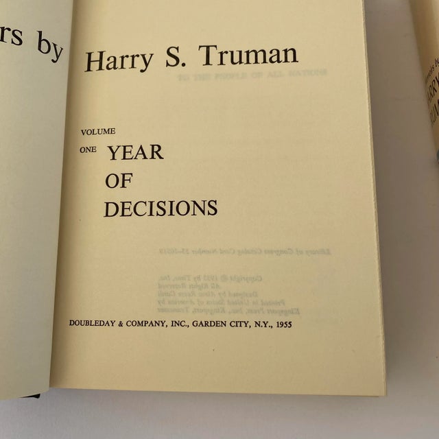 1955–1956 Harry S. Truman Memoirs First Edition Set With Dust Jackets For Sale - Image 10 of 13