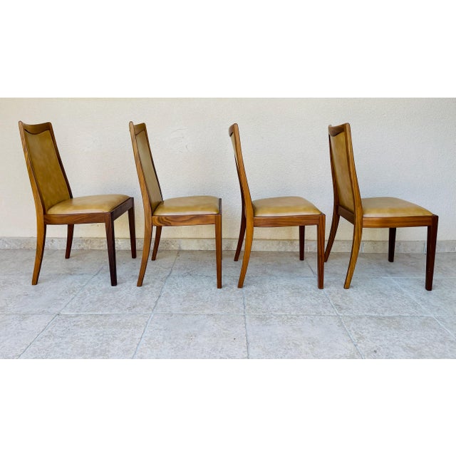 Vintage Teak and Vinyl Dining Chairs from G-Plan, 1960s, Set of 4 For Sale - Image 4 of 13