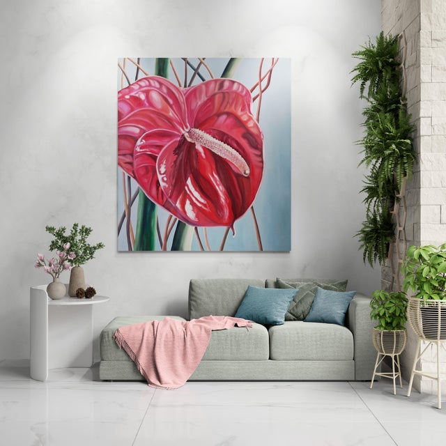 This is an original work by Judith Moore, American, 1942-2010. Judith drew inspiration from flora wherever she happened to...