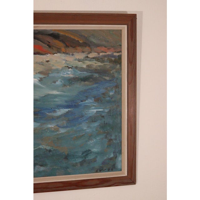 Luv, Seashore, 1962, Oil on Panel, Framed For Sale - Image 15 of 18
