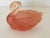 Vintage mid century modern frosted pink resin swan planter or bowl. Great mid century modern style decor.