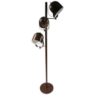 Mod Three-Light Floor Lamp Designed by Gerald Thurston for Lightolier For Sale