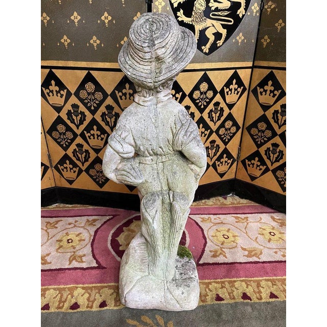 Stone Childs Garden Statue For Sale - Image 6 of 8