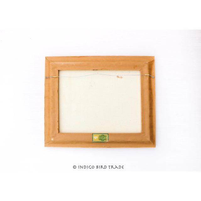 Beige Vintage Framed Oil on Canvas Arizona Desert Southwest Landscape Painting For Sale - Image 8 of 9