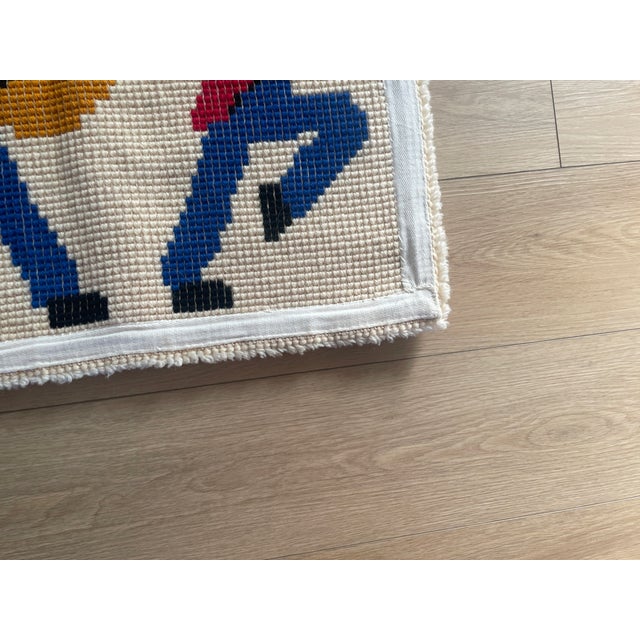 MCM Scandinavian Design Christmas 1970's Rya Style Latch Hook Rug Danish Soldiers For Sale In Denver - Image 6 of 10