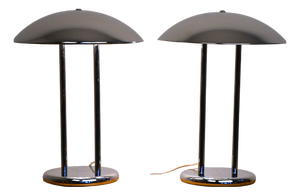 Vintage Barad Chrome Table Lamps by Robert Sonneman for Ikea, 1992s, Set of 2
