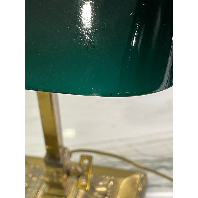 Antique Original Emeralite Green Banker/Piano/Library/Desk Lamp #8734 For Sale - Image 12 of 12