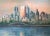 Mid-Century Modern Mid Century Cityscape Painting New Work City Signed Large Wall Art For Sale - Image 3 of 8
