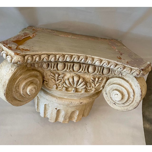 Italian Vintage Italian Wood Painting Roman Architectural Bracket For Sale - Image 3 of 7