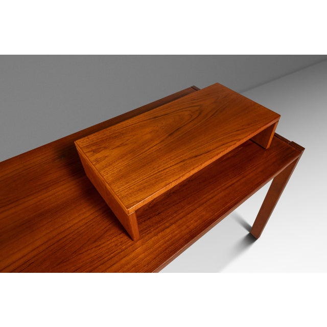 Danish Mid-Century Modern Computer Riser / Desk Organizer in Teak by Jesper International, Denmark, C. 1980s For Sale - Image 11 of 18