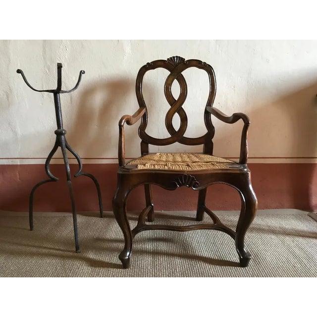 14th Century Medieval Black Wrought Cast Iron Tripod Pedestal, Italy For Sale - Image 4 of 11