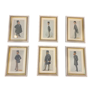 Vintage Framed Magistrate Wall Art- Set of 6 For Sale