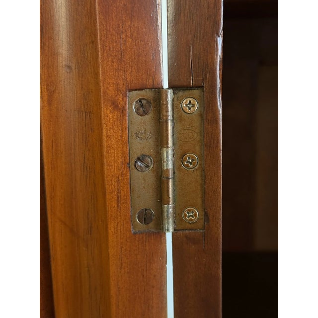 1980s Art Deco Armoire in Birds Eye For Sale - Image 12 of 12