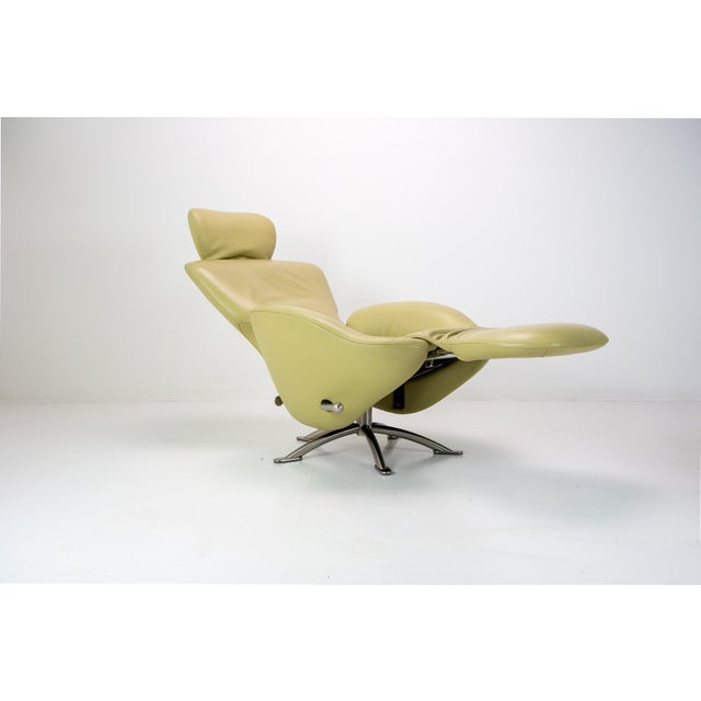 Reclining recliner from Belgian furniture maker Jori, crafted from exceptionally beautiful Lotila natural leather (Top...