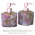Boho Chic Boho/Farmhouse Lotion/Soap Glass Bottle Set With Real Pressed Flowers and Pine Accents, ( Water Safe Resin Finish) 4x3.25 For Sale - Image 3 of 3
