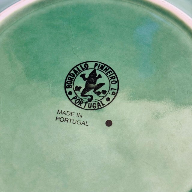 Portuguese Cabbageware Plate by Bordallo Pinheiro For Sale - Image 9 of 9