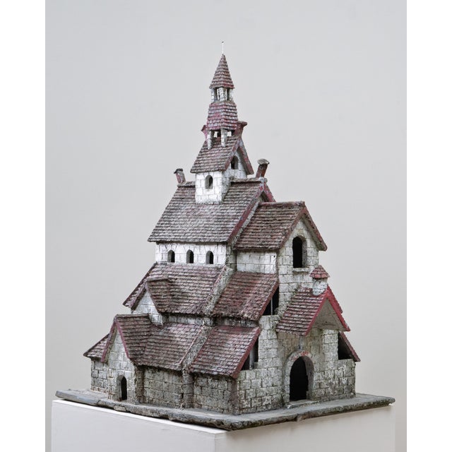 20th Century French Folk Art Concrete Model of Church For Sale - Image 12 of 18