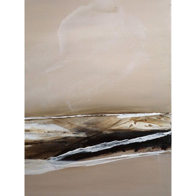 Contemporary Modernist 'Drift of Light' Swedish Original Abstract Landscape Oil Painting, Framed For Sale - Image 11 of 13