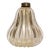 Seguso Murano Ribbed Gold Flecks Vintage Italian Art Glass Decorative Vanity Perfume Atomizer Bottle With Label For Sale