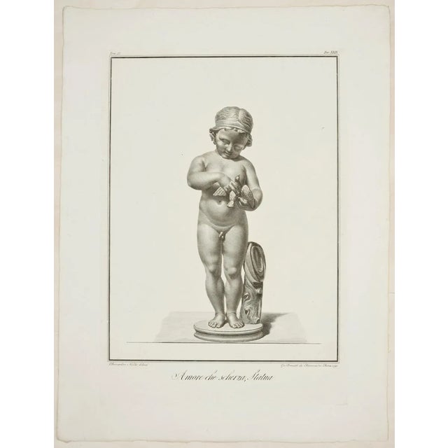 Amore Scherza - Original Etching by G. B. da Ravenna after Bernardino Nocchi 1821 For Sale