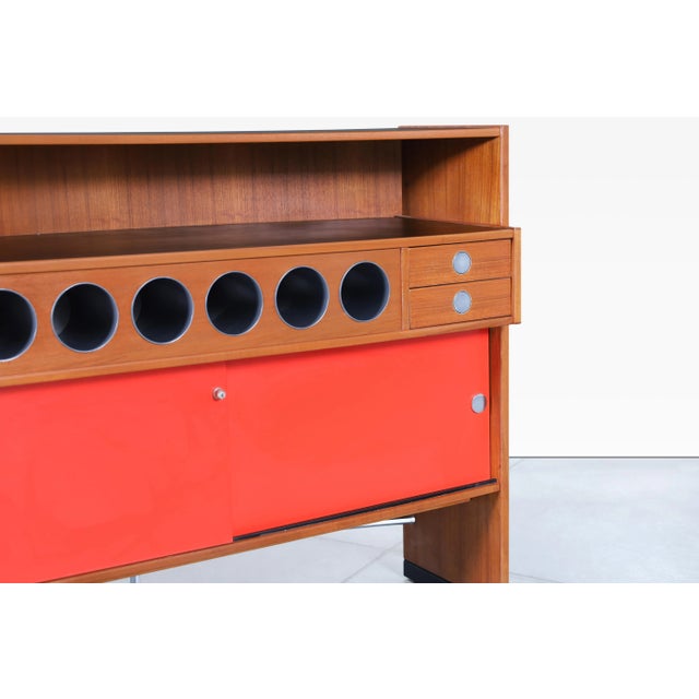 1960s Danish Teak "Boomerang" Dry Bar by Erik Buch for Dyrlund For Sale - Image 9 of 12