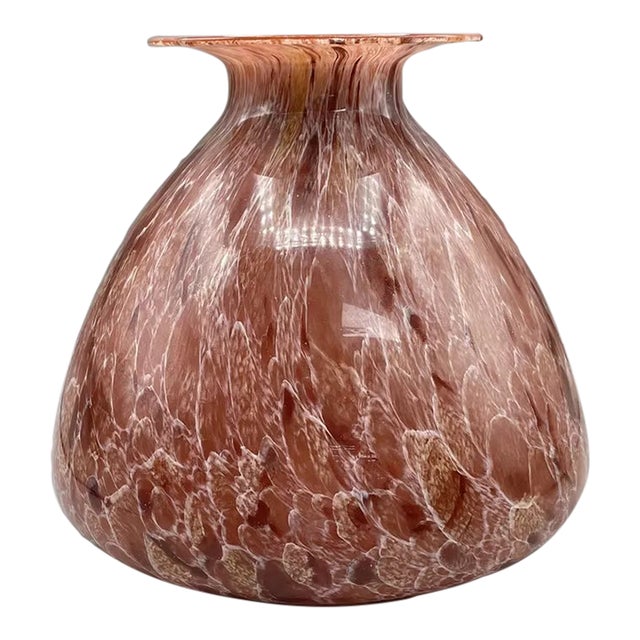 Vintage MCM Maestri Vetrai Art Glass Vase by Azzurra For Sale