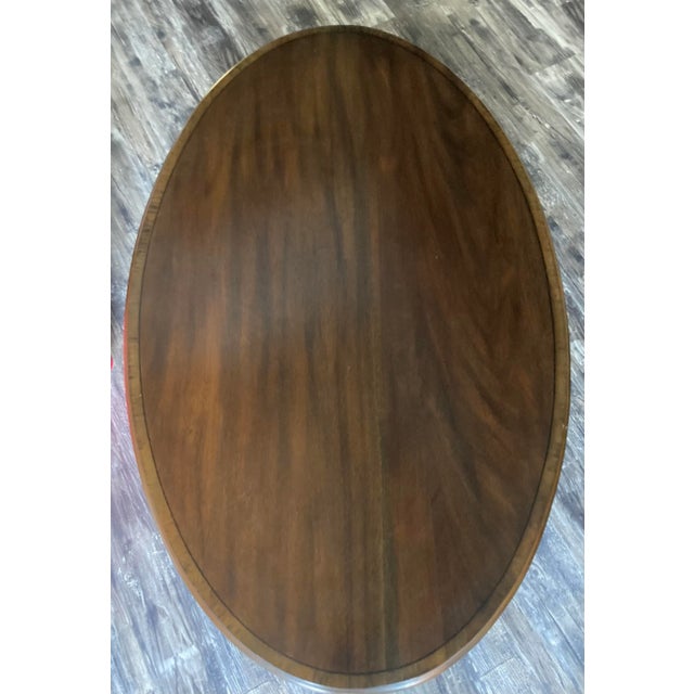 An amazing mahogany coffee table by the renowned Henkel Harris- these items last FOREVER. There’s a massive difference...