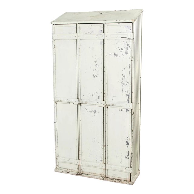 Three Door Locker by Forge De Strasbourg SNCF, 1920s For Sale