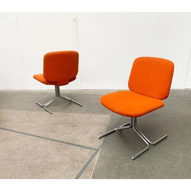 Set of Vintage German Space Age Seat 150 Chairs by Herbert Hirche for Mauser For Sale - Image 15 of 18