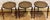 Brown Vintage Mid-Century Modern Round Stacking, Drinks Side Tables With an Abstract ‘Atomic Ranch’ Design on Top & Brass Fittings at the Legs- Set of 3 For Sale - Image 8 of 12