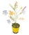 2000 - 2009 Vintage Hand-Painted Metal Wildflower Arrangement in Textured Ceramic Pot For Sale - Image 5 of 12