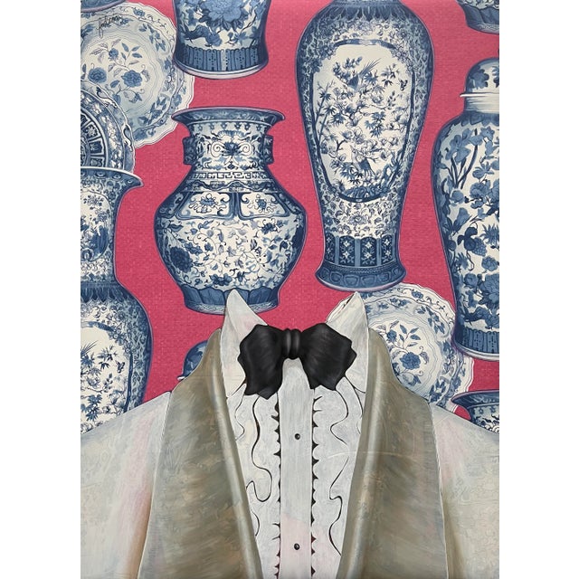 "Evening in White" Contemporary Surrealist Figurative Limited Edition Print For Sale